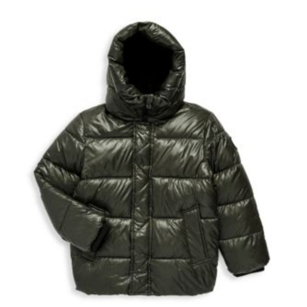 Michael Kors Big Boys Heavy Weight Puffer Jacket , Dark Green